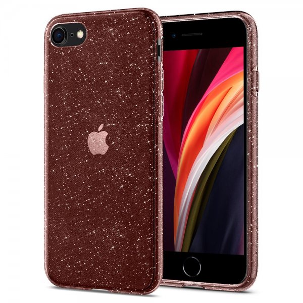Spigen iPhone 7/8/SE Cover Liquid Crystal Glitter Rose Quartz