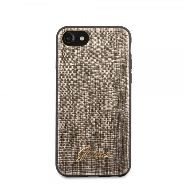 Guess iPhone 7/8/SE Cover Lizard Guld