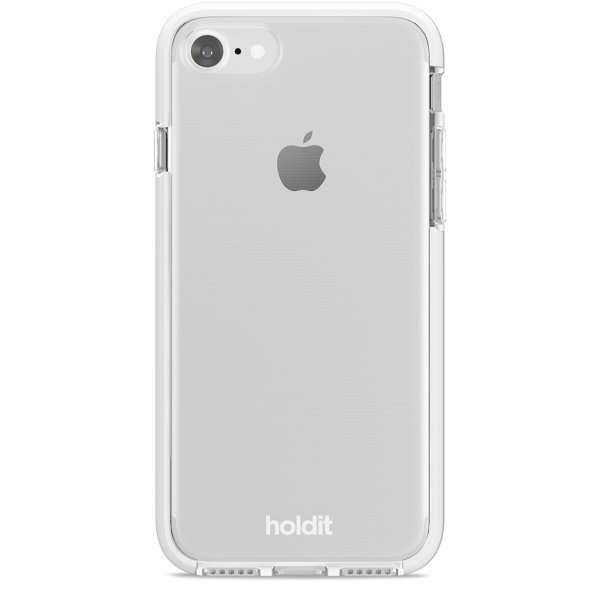 holdit iPhone 7/8/SE Cover Seethru Hvid