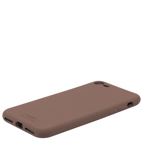 holdit iPhone 7/8/SE Cover Silikone Dark Brown