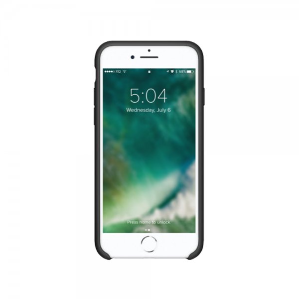 Xqisit iPhone 7/8/SE Cover Silikone Etui Sort