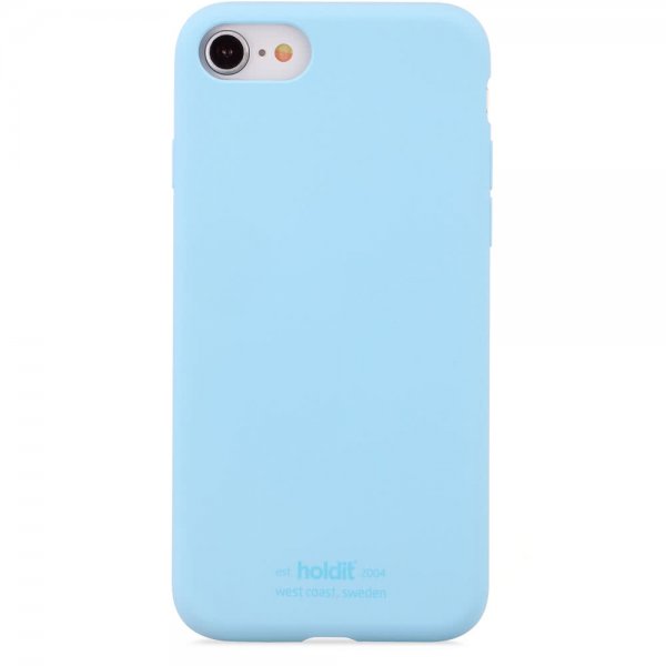 holdit iPhone 7/8/SE Cover Silikone Lyseblå
