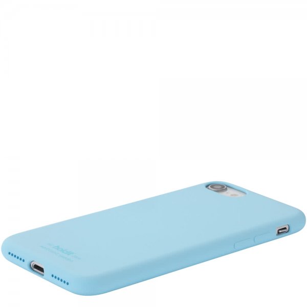 holdit iPhone 7/8/SE Cover Silikone Lyseblå
