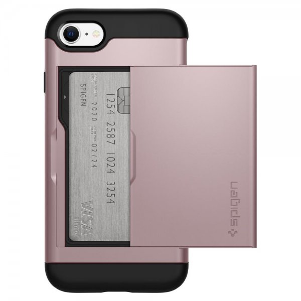 Spigen iPhone 7/8/SE Cover Slim Armor CS Rosaguld