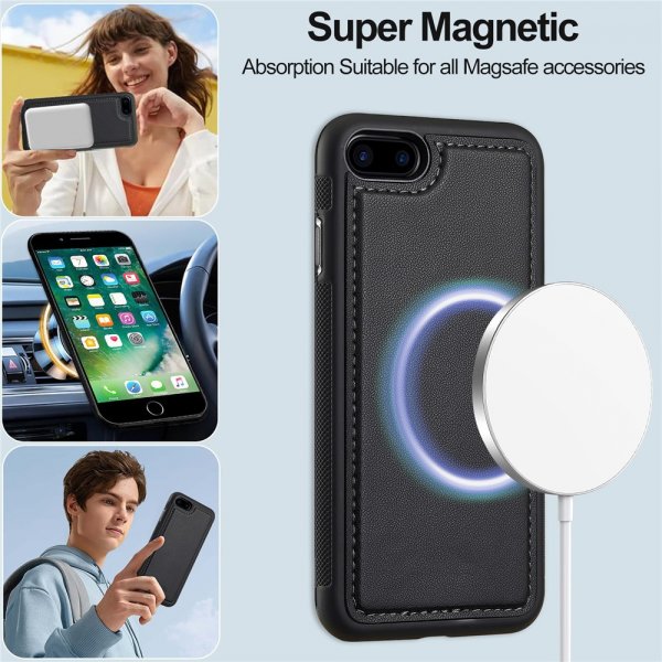 Nordic Covers iPhone 7/8/SE Cover med aftageligt MagSafe-cover Raven Black