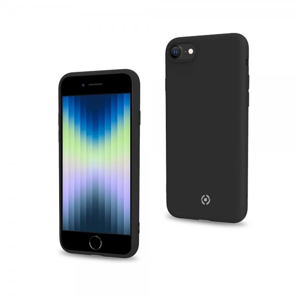 Celly iPhone 7/8/SE Cover CROMO Sort