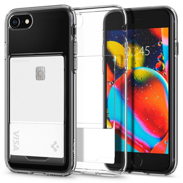 Spigen iPhone 7/8/SE Cover Crystal Slot Crystal Clear