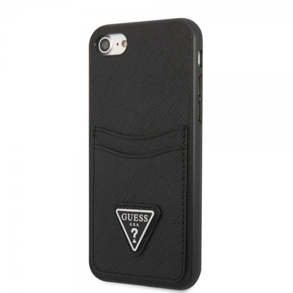 Guess iPhone 7/8/SE Cover Saffiano Double Cardslot Sort