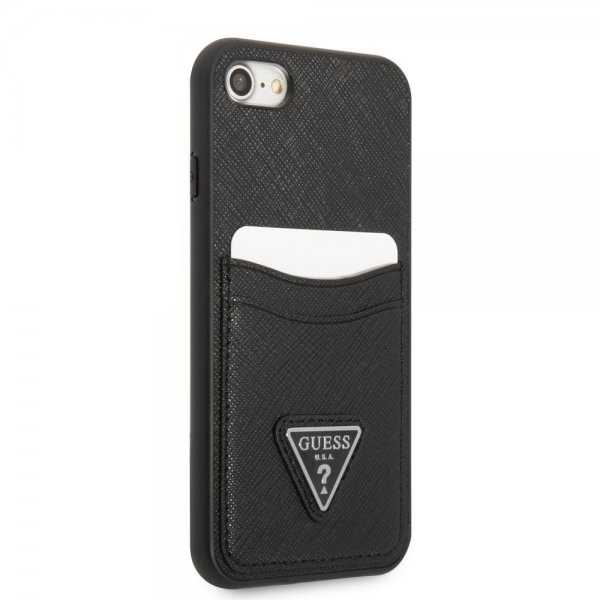 Guess iPhone 7/8/SE Cover Saffiano Double Cardslot Sort