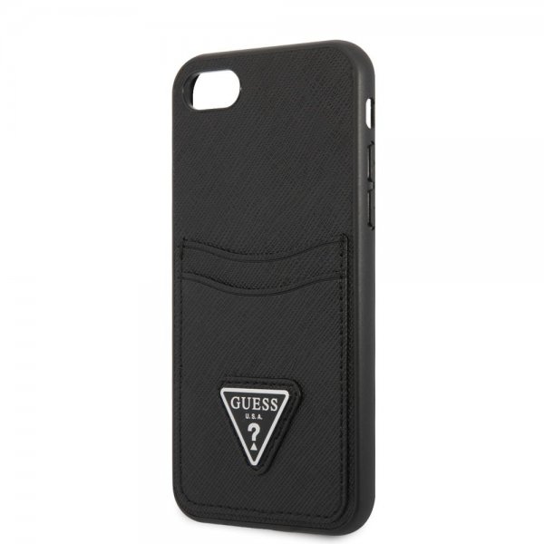 Guess iPhone 7/8/SE Cover Saffiano Double Cardslot Sort