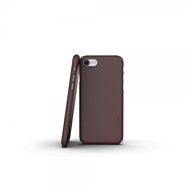 Nudient iPhone 7/8/SE Cover Thin Case V3 Sangria Red