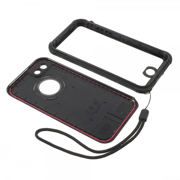 Redpepper iPhone 7/8/SE Cover Vandtæt IP68 Sort