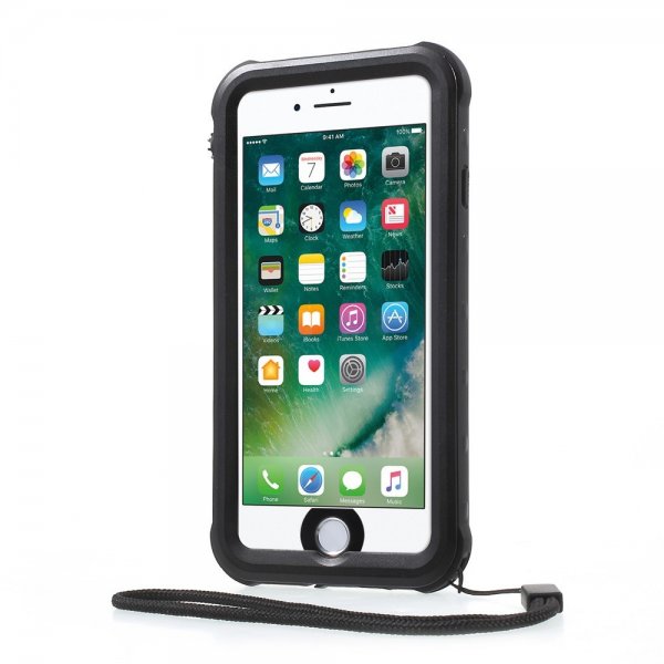 Redpepper iPhone 7/8/SE Cover Vandtæt IP68 Sort