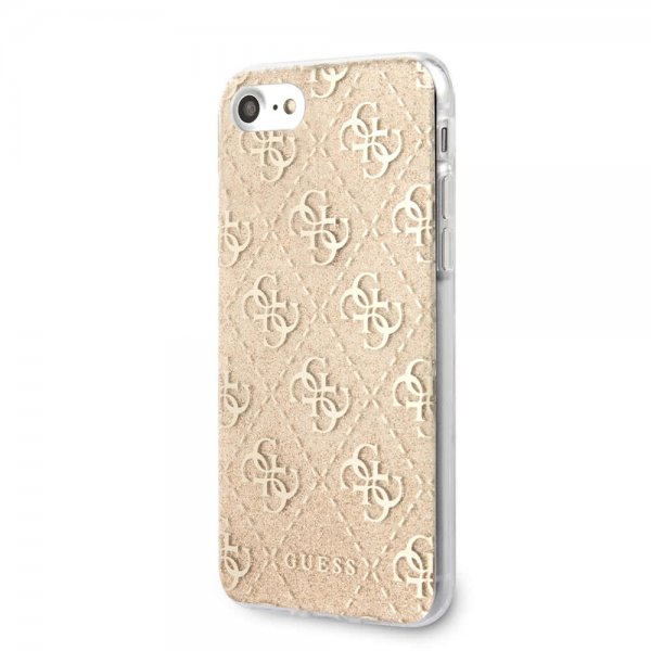 Guess iPhone 7/8/SE Cover Glitter Guld