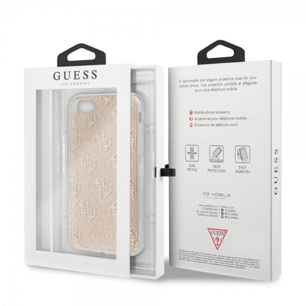 Guess iPhone 7/8/SE Cover Glitter Guld