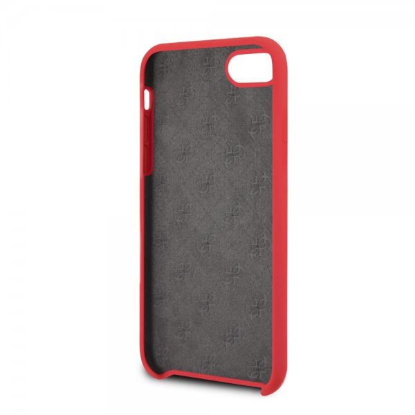 Guess iPhone 7/8/SE Cover Silicone Logo Rød