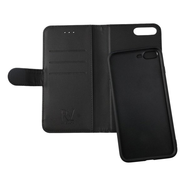 Rvelon iPhone 7 Plus/iPhone 8 Plus Etui Magnetisk Aftageligt Cover Sort