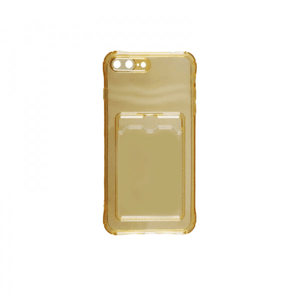 iPhone 7 Plus/iPhone 8 Plus Cover Kortholder Stødsikkert Gul