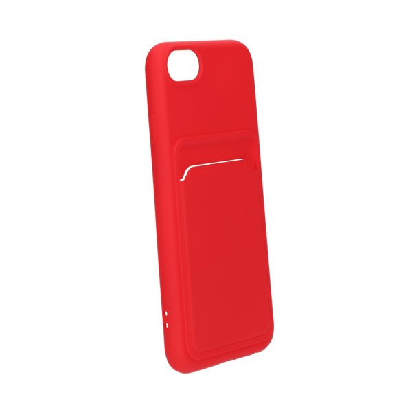 iPhone 7/8/SE Cover Kortholder Rød