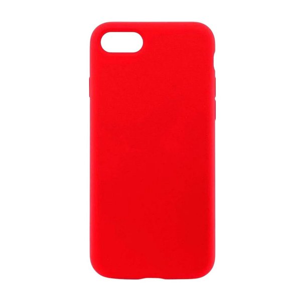 Rvelon iPhone 7/8/SE Cover Silikone Rød