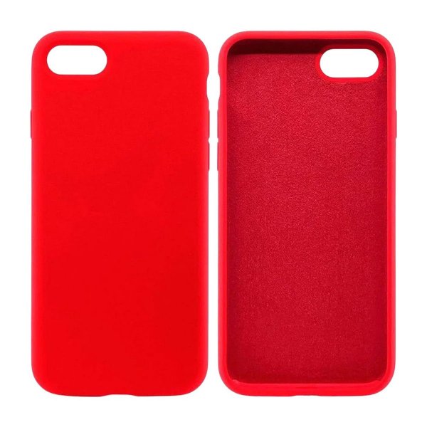 Rvelon iPhone 7/8/SE Cover Silikone Rød