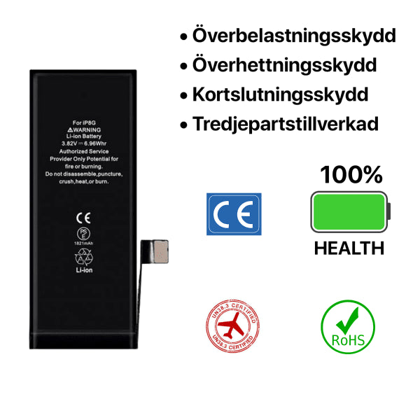 iPhone 8 Batteri Høj Kvalitet