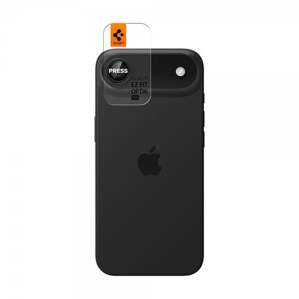 Spigen iPhone Air Kamerabeskyttelse GLAS.tR EZ Fit Optik Pro 2-pak Sort