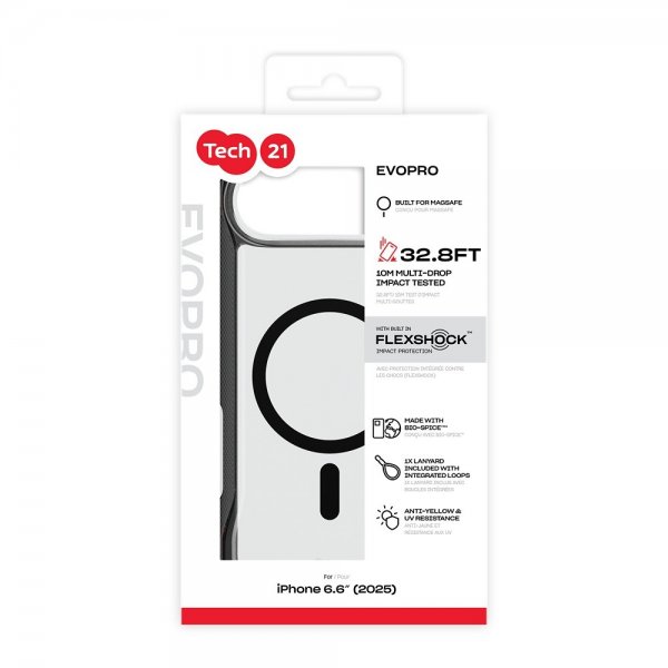 Tech21 iPhone Air Cover EvoPro MagSafe Transparent Sort