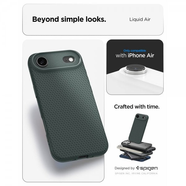 Spigen iPhone Air Cover Liquid Air Abyss Green