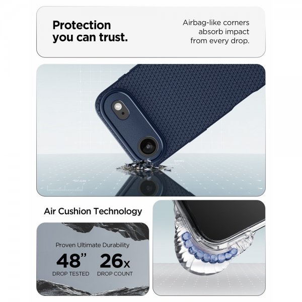 Spigen iPhone Air Cover Liquid Air Navy Blue