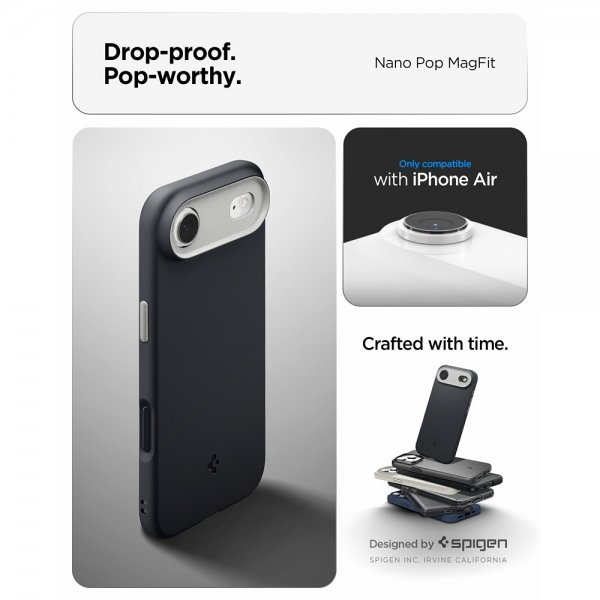 Spigen iPhone Air Cover Nano Pop MagFit Black Sesame