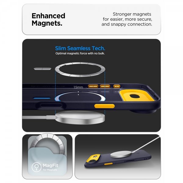 Spigen iPhone Air Cover Nano Pop MagFit Blåbær Navy