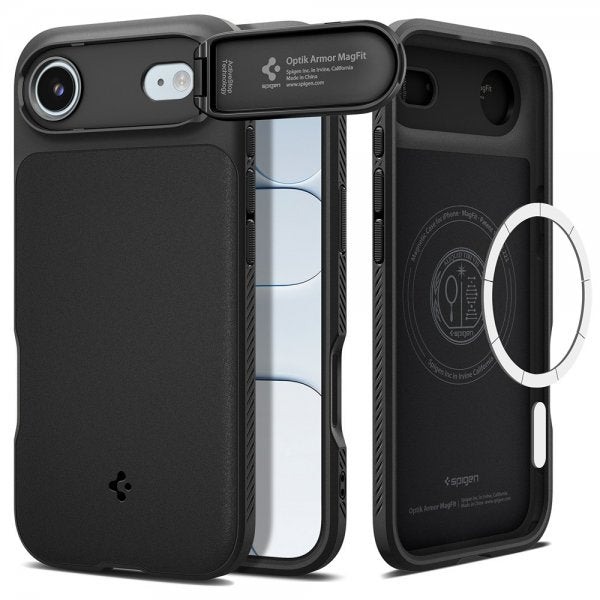 Spigen iPhone Air Cover Optik Armor MagFit Sort