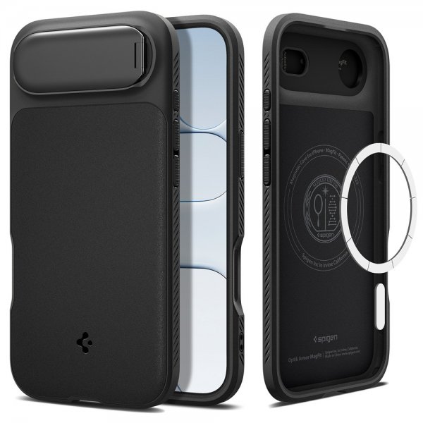 Spigen iPhone Air Cover Optik Armor MagFit Sort