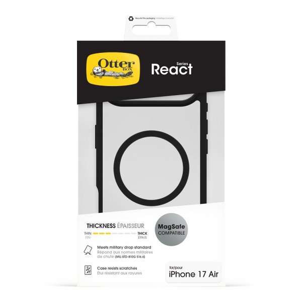 Otterbox iPhone Air Cover React MagSafe Black Crystal