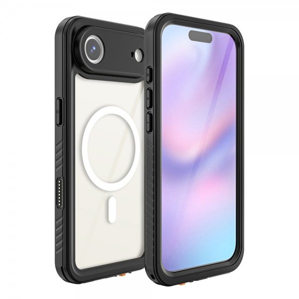 4smarts iPhone Air Cover Stærk IP68 MagSafe Sort