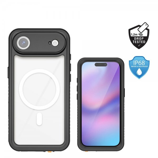 4smarts iPhone Air Cover Stærk IP68 MagSafe Sort