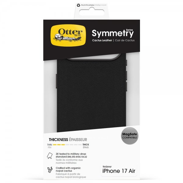 Otterbox iPhone Air Cover Symmetry Cactus Læder MagSafe Noir Ash