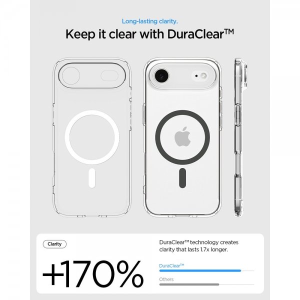 Spigen iPhone Air Cover Ultra Hybrid MagFit Clear Graphite