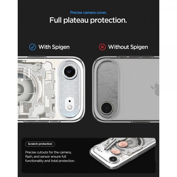 Spigen iPhone Air Cover Ultra Hybrid Zero One MagFit Natural Titanium