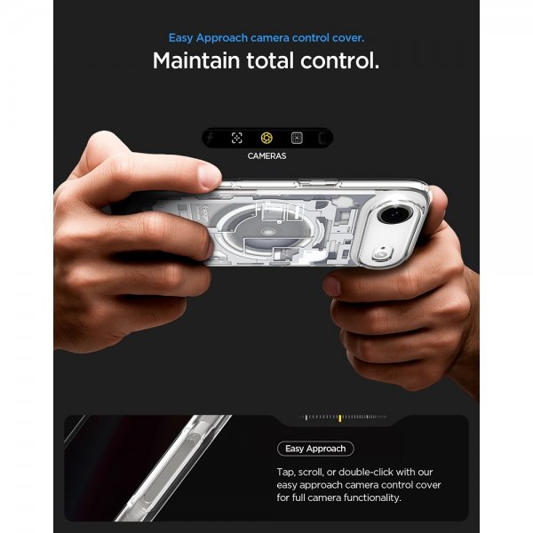 Spigen iPhone Air Cover Ultra Hybrid Zero One MagFit Natural Titanium