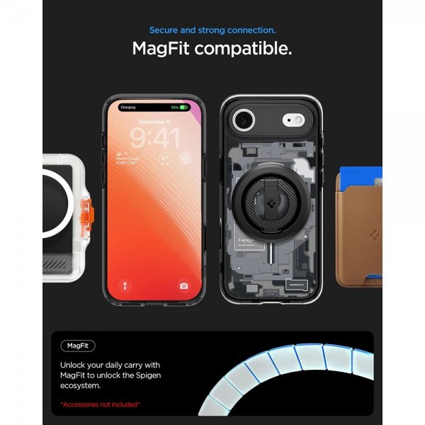 Spigen iPhone Air Cover Ultra Hybrid Zero One MagFit Sort