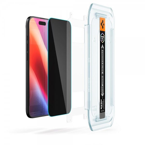 Spigen iPhone Air Skærmbeskytter GLAS.tR EZ Fit Privacy 2-pak