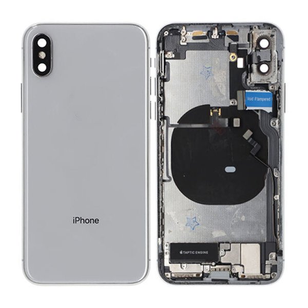 iPhone X Bagside med Komplet Ramme - Hvid
