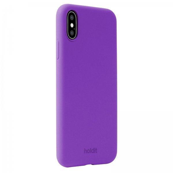 holdit iPhone X/Xs Cover Silikone Bright Purple