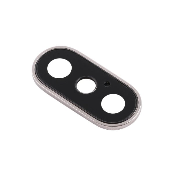 iPhone X Kameralinse med Ramme - Hvid