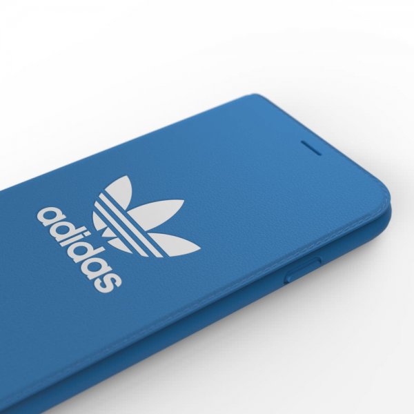 Adidas iPhone X/Xs Cover OR Booklet Case FW19 Bluebird White