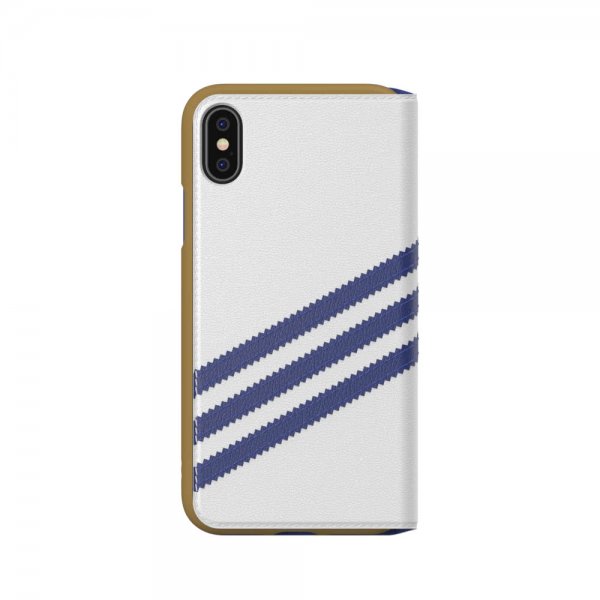 Adidas iPhone X/Xs Cover ELLER Booklet Case SS19 Hvid Blå