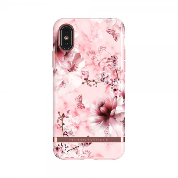 Richmond & Finch iPhone X/Xs Cover Pink Marble Floral