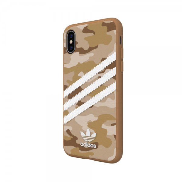 Adidas iPhone X/Xs Cover ELLER 3-Stripes Snap Case Camo FW19 Raw Gold